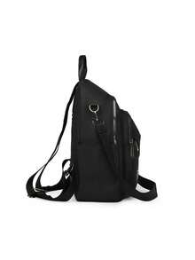 Women's Fashion Waterproof Polyester Laptop Backpack Bag - Negro - Ver 4