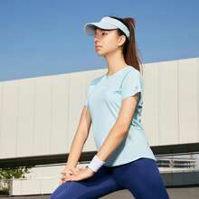 XTEP 運動短袖女款正宗秋季新款彈力冰絲T恤透氣短款T977228010282