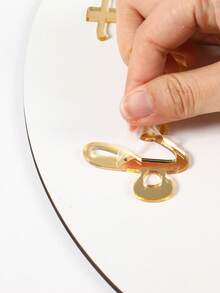 1set 26*35cm/32*40cm Arched White Wooden Donut Stand, Dessert Holder, Party Donut Cake Holder Board Donut Wall Donut Display Board, Wedding Birthday Babe Shower Party Dining Room Table Decorations, Friend Gatherings Kitchen Cooking Stand, Party Decoration Supplies - White - View 12