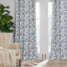 Blackout Curtains 84 Inch Blue Floral Thermal Insulated Drapes For Bedroom Living Room, Window Treatments Set For All Season, Rod Pocket 2 Panels - French Style-blue - View 7