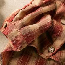 1pc Pet Maillard Plaid Shirt, All Season Indoor & Outdoor Pet Apparel For Small Dogs And Cats, British Style