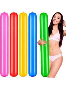 5-teiliges Set - Aufblasbarer Pool-Stab 41,5 * 6 Zoll (ca. 104,9 cm) aufblasbare Pool-Nudeln, farbiges PVC, Outdoor-Wasserspiel-Schwimmhilfe/Trainingsausrüstung, geeignet für See, Schwimmbad, Strandparty Dekoration/geeignet für Erwachsene Damen und Herren im Sommer, Outdoor-Schwimmen, Strandparty