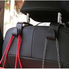 2 pièces Crochet de support de repose-tête de voiture, crochet de siège auto pour rangement et organisation des sacs à main, manteaux, parapluies, sacs d'épicerie. Accessoires d'intérieur, organisateur de rangement pour femmes, indispensables de voyage