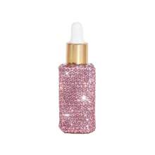 1pc Shiny Essential Oil Dropper Bottle, Mini Glass Bottle, Portable Perfume Bottle, Cosmetic Sample Container, Liquid Perfume Bottle, Dispensing, Refillable, Lightweight And Easy To Carry, For Traveling And Home Organization, Ideal Gift For Holiday Season