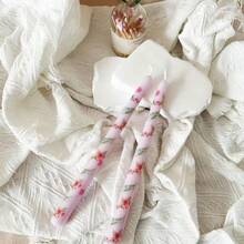 2pcs 10-Inch Handmade Flower Candles, Dripless & Unscented Candles, Suitable For Home Gatherings - Multicolor - View 21