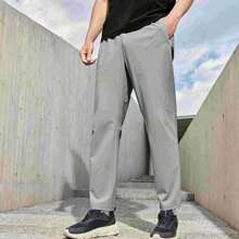 XTEP Men's Sports Pants, 2025 Summer New Arrival Casual Fashion Fitness Men's Flat Hem Athletic Trousers.875229840086