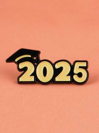 1个2025年博士毕业帽胸针，高考满分徽章，学生纪念礼物