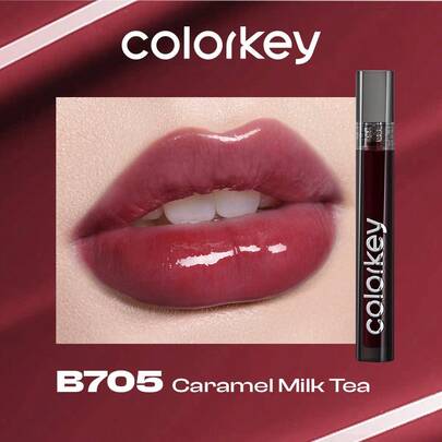 COLORKEY 镜面光泽唇彩，光泽滋润唇色，不粘腻持久，滋养双唇。液体唇膏，超级滋润唇彩，呵护双唇，打造精致唇妆。唇膏、唇彩、唇釉、唇部护理套装，适合春夏，Y2K复古风、90年代风，适合生日、母亲节、派对等各种场合。
