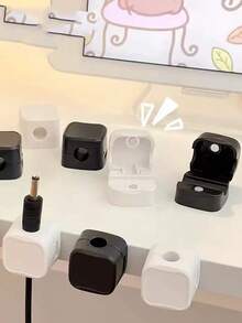 6pcs, Charging Cable Data Cable Storage Magnetic Cable Organizer Office Desktop Mouse Cable Fixed Cable Non-Trace Self-Adhesive Cable Winder - Multicolor - View 15