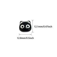 20/30pcs Cute Cat Head Beads DIY Key Chain Accessories, Versatile - Multicolor - View 3