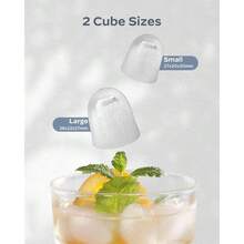 Silonn Countertop Ice Maker, Produces 9 Ice Cubes In 6 Minutes, 12 Kg Daily Capacity, Self-Cleaning Ice Machine With Ice Scoop & Basket Two Ice Sizes, Perfect For Home Kitchen Office Bar And Parties - White - View 4