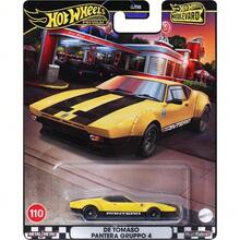 DE TOMASO PANTERA GRUPPO 4-110 Mattel Hot Wheels Favorite Series 1:64 Coche de de aleación, serie Garden Avenue Gtj68 Modelo de coche en miniatura, simulación, coleccionables, colección, tarjeta negra y dorada como regalo de cumpleaños para amigos, decoración de mesa, juguete de coche de carreras - DE TOMASO PANTERA GRUPO No. 4-110 - Ver 2