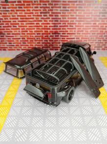 ESCBBXX 1 pièce Modèle de voiture classique vintage T1, corps en alliage de zinc, les portes des deux côtés et le coffre peuvent être ouverts, avec effets sonores et d'éclairage simulés, voiture jouet de haute qualité pour enfants, convient pour la collection et les cadeaux d'anniversaire pour les enfants, rentrée scolaire