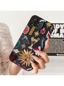 Funda para teléfono (1 unidad) con estampado collage. Funda transparente de TPU antigolpes y antihuellas. Compatible con phone S. - Multicolor 3 - Ver 4