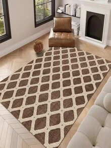 Alfombras de área de estilo abstracto moderno para interiores, nuevo material de terciopelo de perlas de felpa corta para dormitorio, sala de estar, comedor, cocina, oficina, felpudo para exteriores, camping, picnic, gateo de bebé, alfombra suave