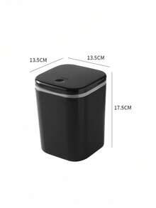 Small Tabletop Trash Can, High-Quality Plastic Waste Bin With Lid For Home, Office, Dorm, Pressing Design, Mini Size - Multicolor - View 15