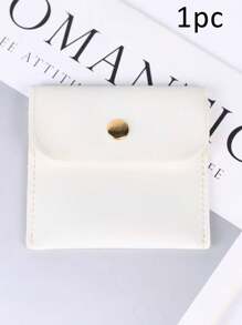 20/1pc Faux Leather Jewelry Pouches With Snap Closure Jewelry Storage Bag - Luxurious Gift Bags For Earrings, Necklaces, Bracelets, And Rings - Perfect For Storage & Pieceaging ﻿,Square Velvet Cloth Bag With Snap Fastener ,Velvet Jewelry Bags ,Cloth Gift Pouches Candy Gift Necklace Bracelet Packing Jewelry Beads Gift For Valentine's Day