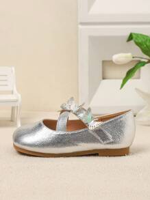 1 Pair Cute Girls' Butterfly Floral Flats, Spring/Autumn