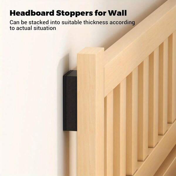 10 Pcs. Black EVA Foam Headboard Wall Protectors -10 Pcs. (15mm Thick) And 10 Pcs. (5mm Thick) Cushion Bumpers For Bed And Sofa, Furniture Stoppers To Prevent Scratches And Damage, Including Adjustable Shelf Support Nails