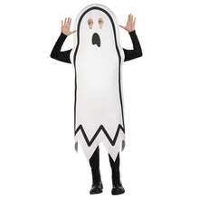 Disfraz de fantasma para Halloween, capa larga blanca de terror con cara de fantasma, bata para niños y adultos. - Blanco - Ver 1