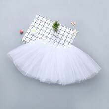 1pc Women, Teen & Adults Classic Elastic 3-Layer Tulle Skirt