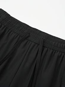 1pc Women's Lightweight Ice Silk Sports Pants, Breathable & Quick Dry With Ankle Cuffs, Drawstring Waist, Zipper Pockets, Suitable For Outdoor Activities And Casual Hiking
