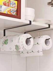 1pc Stainless Steel Toilet Paper Holder And Thick-Walled Non-Perforated Storage Roll For The Kitchen, Sturdy Rust-Resistant Construction, Sleek Minimalist Finish, Suitable For Bathroom Or Kitchen Counter, Space-Saving Wall-Mounted Organizer With Smooth Edges, Easy Install, Premium Hardware, Hidden Rolling Storage For Tissues, Towel Or Small Essentials, Modern Home Decor Accessory, Durable Yet Lightweight, Ideal For Condos, Apartments, Dorm Rooms And Busy Households - Multicolor - View 6