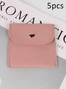 20/1pc Faux Leather Jewelry Pouches With Snap Closure Jewelry Storage Bag - Luxurious Gift Bags For Earrings, Necklaces, Bracelets, And Rings - Perfect For Storage & Pieceaging ﻿,Square Velvet Cloth Bag With Snap Fastener ,Velvet Jewelry Bags ,Cloth Gift Pouches Candy Gift Necklace Bracelet Packing Jewelry Beads Gift For Valentine's Day