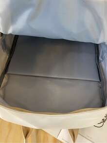 Fabric Material Large Capacity Multi-Pocket Women's Fashion Backpack, School Backpack - Beige - View 7