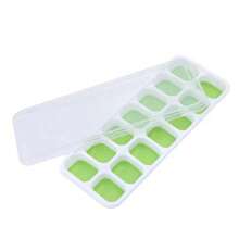 1/5Pcs Silicone Ice Cube Molds With Stainless Steel Ice Clip, Easy Release And Flexible, 14 Cavities 4 Mixed Colors With Spill-Proof Removable Lids, Stackable With Lid, Kitchen Accessories, Small Kitchen Utensils