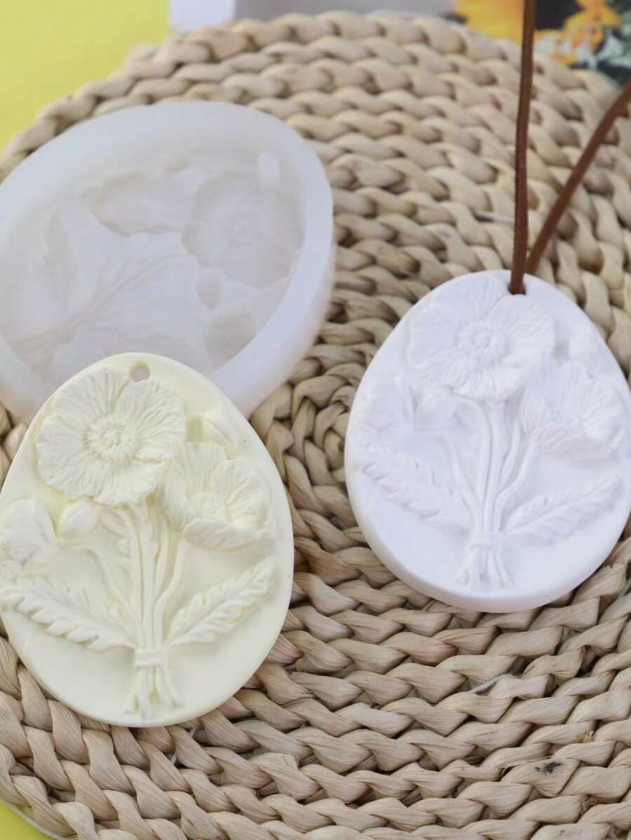 1pc DIY Silicone Mold For Gypsum, Air Freshener, Car Vent, Campanula Pendant Accessories