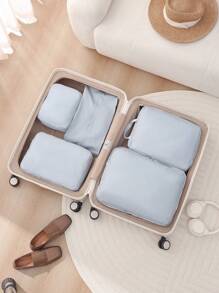 1pc Compression Travel Storage Bag Clothes Storage Bag Suitcase Organising Bag Underwear Shoes Divided Bag Large Capacity Can Be Compressed Student Dormitory Storage Suitable For Dormitory Business Trip Travel Travel - Multicolor - View 7