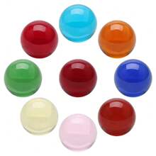 1pc 30mm Seamless Colored Glass Ball Decor, Countertop Ornament