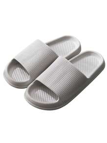 1 par de zapatillas de interior de EVA, zapatillas de hombre, zapatillas antideslizantes de mujer para el baño, para viajes de negocios en hotel, zapatillas ligeras, chanclas, zapatillas de baño, cómodas zapatillas antideslizantes de suela blanda para uso casual al aire libre en la playa, zapatos multiusos, zapatillas antideslizantes y silenciosas de suela gruesa, zapatillas de hogar de suela blanda y suave, resistentes al desgaste y al olor, adecuadas para baños y dormitorios durante la temporada de vuelta al colegio.