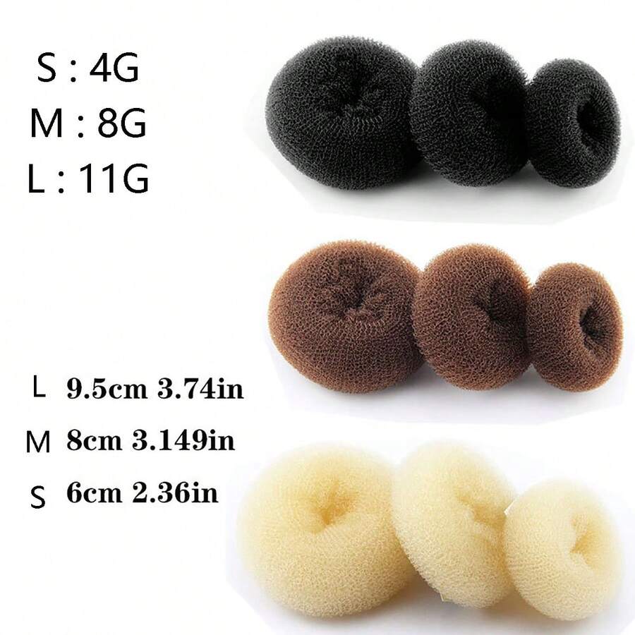 1-3pcs Donut Bun Maker, Ballet Bun Maker, Hair Accessories, Bridal Hair Accessories, Pompom Braid Maker, Hair Flower Decor, Sock Bun Maker, Donut Bun Maker, Easy Bun Maker, Scrunchie Bun Maker ,Hair Styling Kit ,Hair Tool Kit