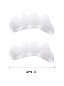 4pcs Silicone Toe Separator, Soft And Scratch Resistant, Suitable For Women's High Heels, Sports Shoes, Portable For Going Out,2pcs Women's Black & Beige Korean Style Satin Bow Hair Scrunchies Bun, Ponytail Holder, Fresh & Elegant Retro Hair Accessory For Daily Use,Easter - Multicolor - View 8