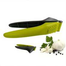 1 Peça Prensa de Alho de Plástico Fácil de Limpar - Plástico, Ferramenta de Cozinha Manual, Pica e Esmaga Facilmente, Esmagador de Alho