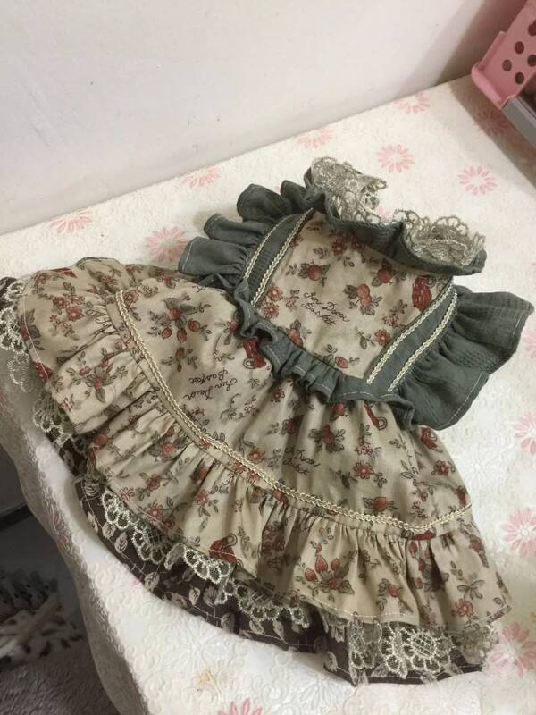 Dog Dress Princess Floral Print Romper