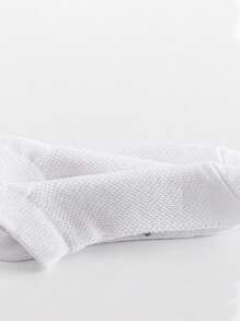 10 Pairs Kids Solid Black, White, Grey Mesh Breathable Short Ankle Socks, Spring/Summer Athletic College Style