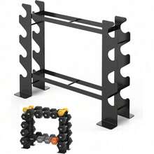 Soporte de Pesas Compacto para Mancuernas Gimnasio en Casa, Soporte Mancuernas con Marco Compacto, Soporta 180 Kg