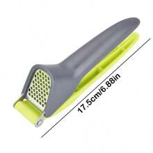 1 Peça Prensa de Alho de Plástico Fácil de Limpar - Plástico, Ferramenta de Cozinha Manual, Pica e Esmaga Facilmente, Esmagador de Alho