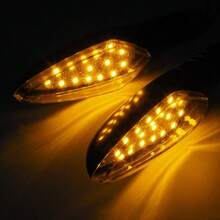 2pcs 12V Motorcycle Signal Indicator Led LED Daytime Running Flowing Water Tail Turn Signal Indicators Flasher Turn Signal Lamp - Multicolor - View 7