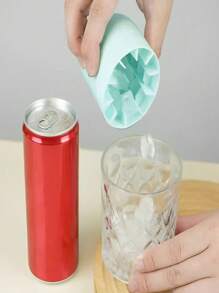 1set Silicone Ice Maker Kit - Kitchen Ice Cube Tray, DIY Home Ice Mold, Grinding Tool, Refrigerator Ice Canister