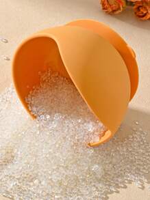 1 Set Of Baby Feeding Bowl And Spoon Set, Silicone Baby Bowl Suction With Wooden Spoon Silicone Suction Base Anti-Slip Baby First Feeding Set, Suitable For, Girls And Boys