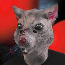 Mouse Head Mask, Animal Mouse Latex Mask, Masquerade Party Cosplay Mask For Adults - Mouse - View 3