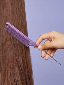 1pc/7pcs Professional Point-Tailed Comb Pin-Tailed Comb Rat-Tailed Comb Parting Comb Stainless Steel Tail Comb Anti-Static Hairbrush: Multi-Functional Comb For Normal Hair For Combing Out Tangles Hair Styling Candy Colours, Ideal For Hairdressers, Salons And Home Use,Hair Brush,Comb,Hair Tools,Hair Products And Accesories For Barber Salon Beauty Travel Essentials,Back-To-School Season