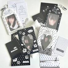 Kpop 照片卡夹 Y2K 照片卡夹 Kpop 饰品夹 Kawaii 照片卡钥匙扣 ID 公交卡夹 Kawaii Kpop 配饰、学校用品、返校 - 彩色 - 查看 11