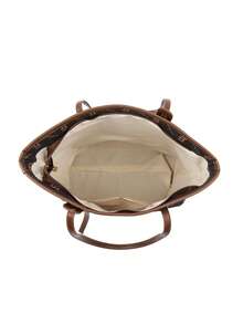 Women's Commuter Tote Bag, Fashionable Casual Versatile Shoulder Bag With Large Capacity For Middle-Aged Mothers - Brown - View 8