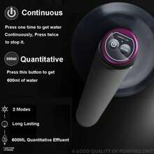 1 x 5 加仑水壶饮水机，便携式水瓶泵，适用于 2-5 加仑饮用水泵 USB 可充电饮水机