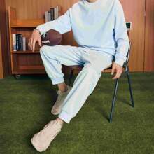 XTEP Sports Suit Unisex Autumn New Item Casual Knitted Long Sleeved Pullover Sweatshirt Knitted Long Pants Sweatpants 877327960170